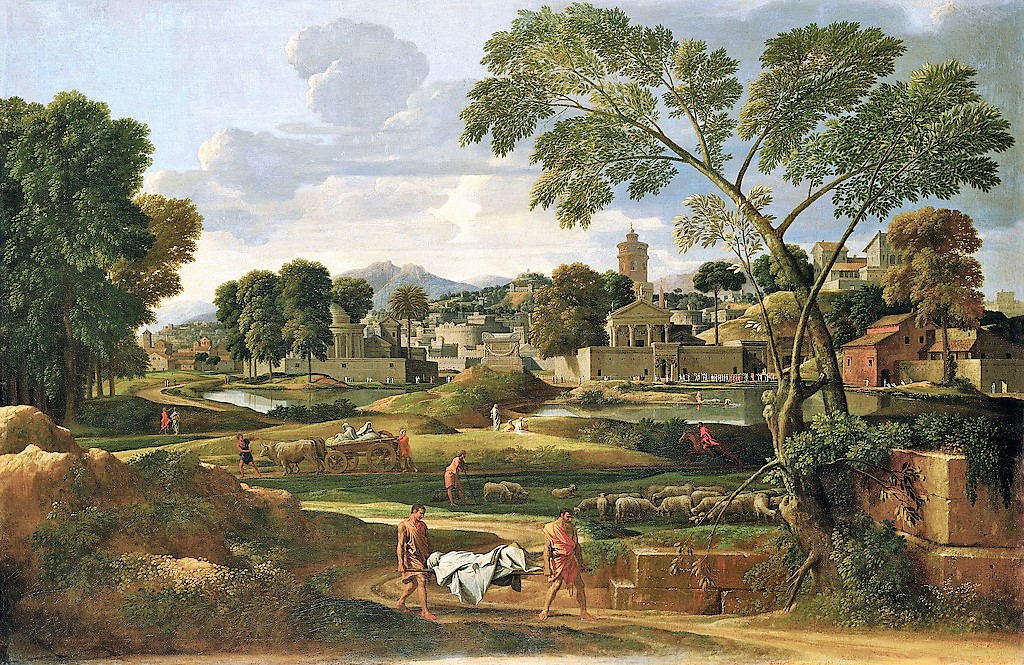 Poussin-1648-Paysage-avec-les-funerailles-de-Phocion.-Cardiff-Musee-national-du-Pays-de-Galles