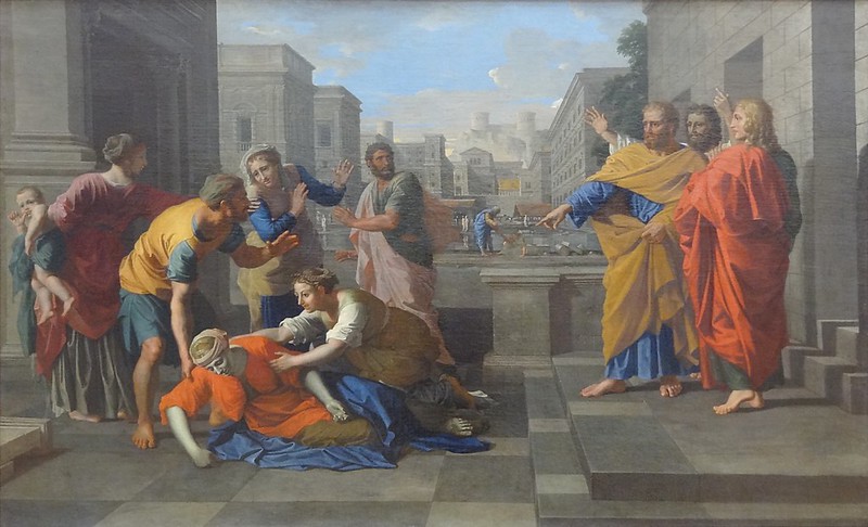 Poussin 1653 ca_la mort de Sapphire Louvre