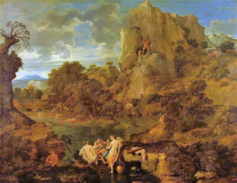 Poussin 1659 Paysage_avec_Hercule_et_Cacus Musee_Pouchkine_Moscou