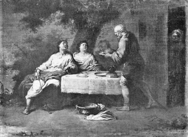 Zb1 Januarius Zick G12 1765-70 pendant Abraham et les trois anges Alte Pinakothek Munich abb 140