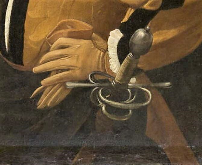 Caravage 1595 diseuse de bonne aventure Louvre detail