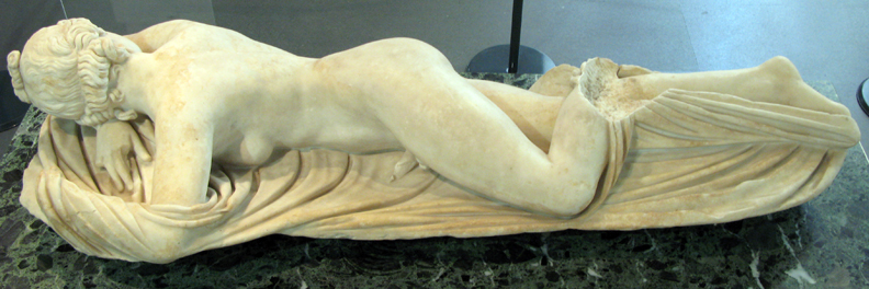 Hermaphrodite, Copie romaine d'un original grec, Museo Nazionale Palazzo Massimo alle Terme Rome,
