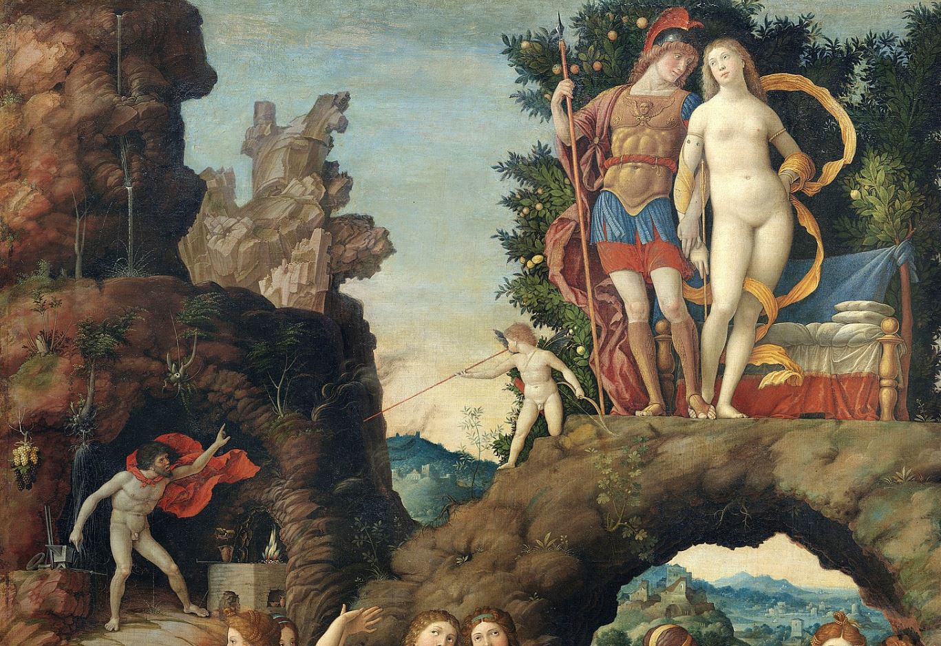 Mantegna 1495 Mars et Venus (detail) Louvre