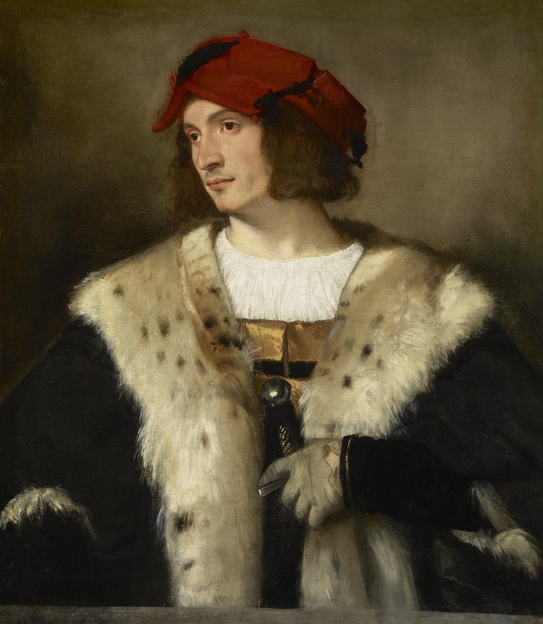 Titien 1510 ca Homme au beret rouge Frick collection