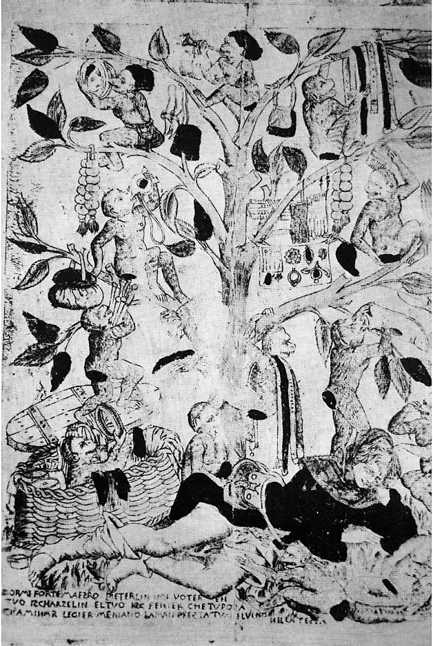 1460 ca The monkeys and the pedlar Istanbul. Topkopi Saray Palace Museum, Hazine 2153, folio 145