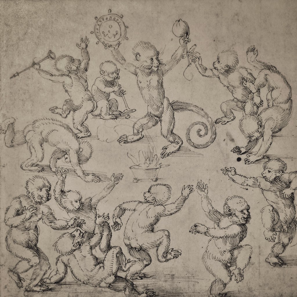 1523 La danse des singes Durer Kunstmuseum Basel, Kupferstichkabinett, Inv. 1662.168