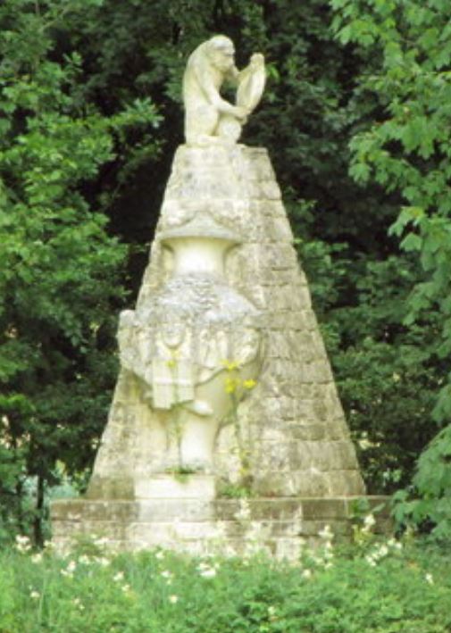 1736, William Kent, Monument à Congreve, Stowe's garden , Buckinghamshire