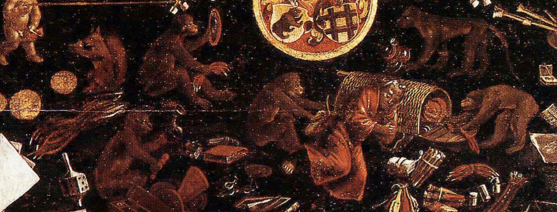 Hans Herbst 1515 Table de jeux peinte Schweizerisches LandesMusem Zurich.