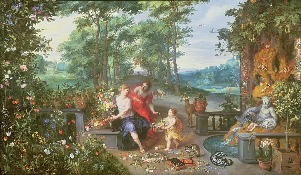 Jan Brueghel _and_Hendrik_vanBalen_Flora_and_Nymphs_in_a_Garden coll part schema