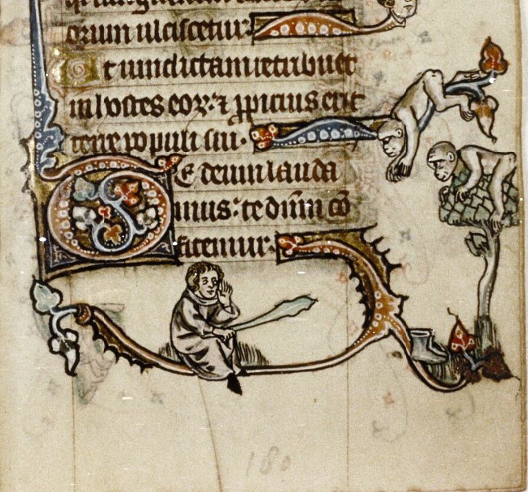 Psalter. Flandres 1325 ca Bodleian Library MS. Douce 6 fol 179r