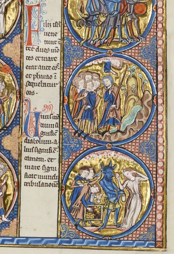 1226-1275 Bible moralisee Oxford Bodleian Library MS. Bodl. 270b fol 47v