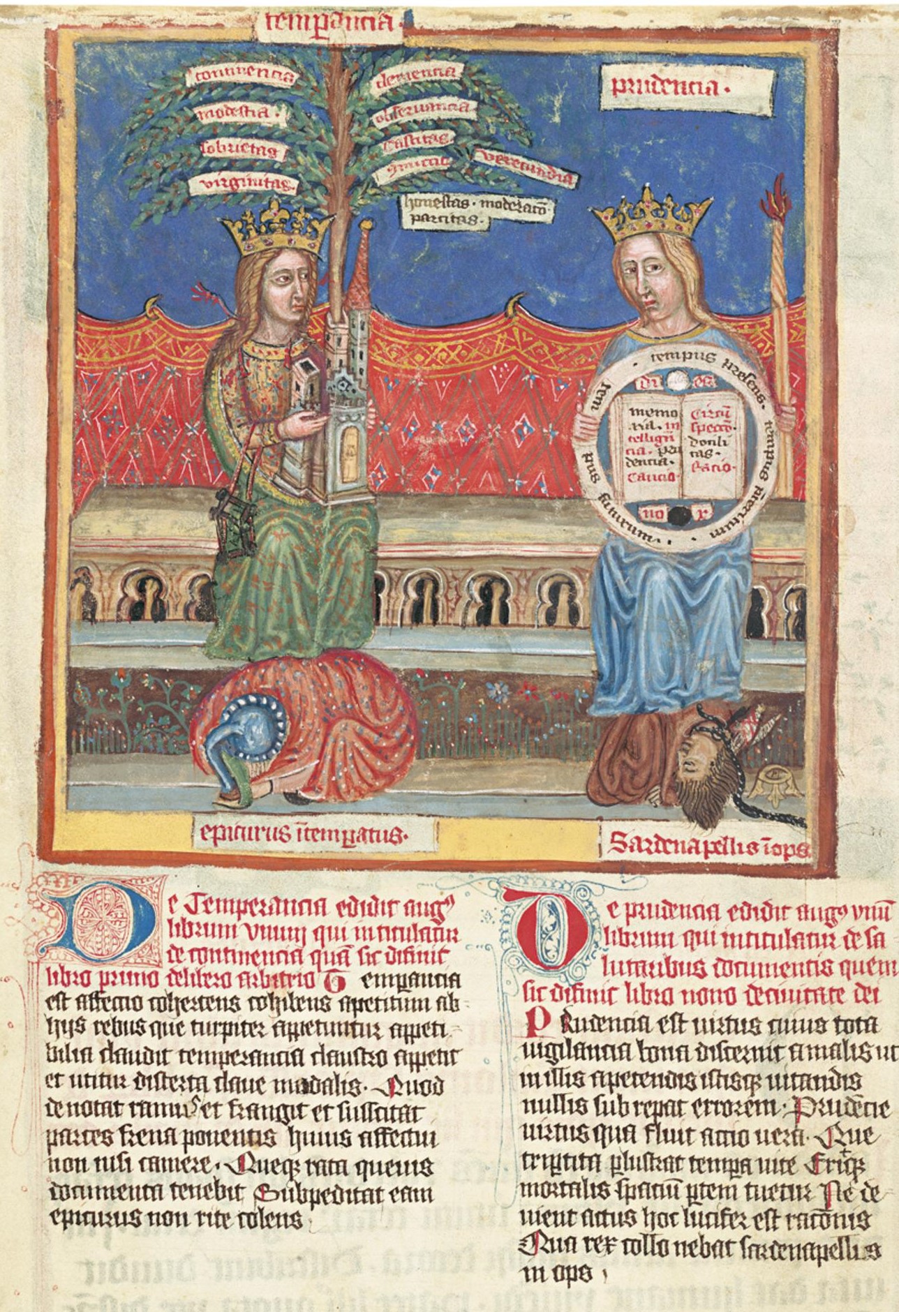 1350-60 Carmina Regia Florence, BNCF, Banco Rari 38 fol 31v