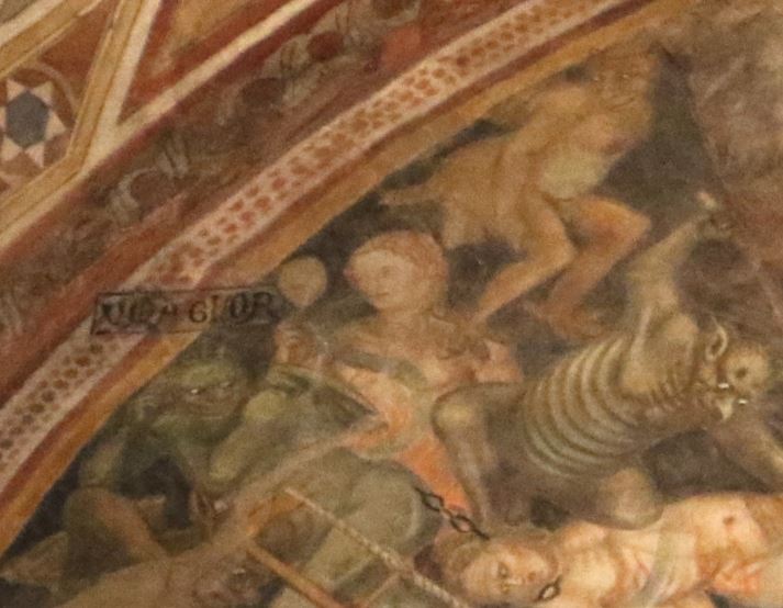 1393 Taddeo di Bartolo Vaine gloire L'Enfer Collegiata di Santa Maria Assunta San Gimignano