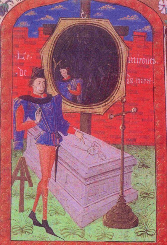 1450 ca Le miroir de mort ,Georges Chastelin, , Paris Bnf ms fr 1816 fol 1r