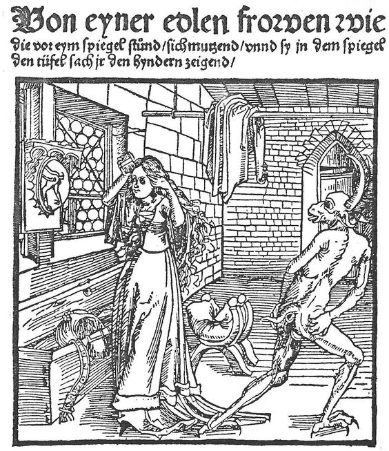 1493 Durer Die eidle Frau Illustration pour Ritter von Thurn