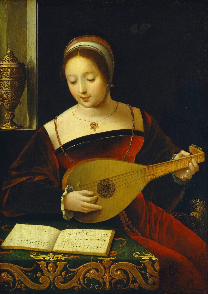 1520-40 Master_of_the_Female_Half-Lengths_-_Lutenist_-_Hamburger_Kunsthalle image rdk