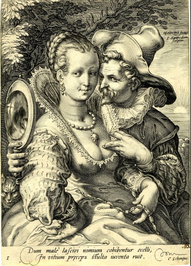 1595 ca Jan Saenredam after Hendrik Goltzius Sight Five_Senses