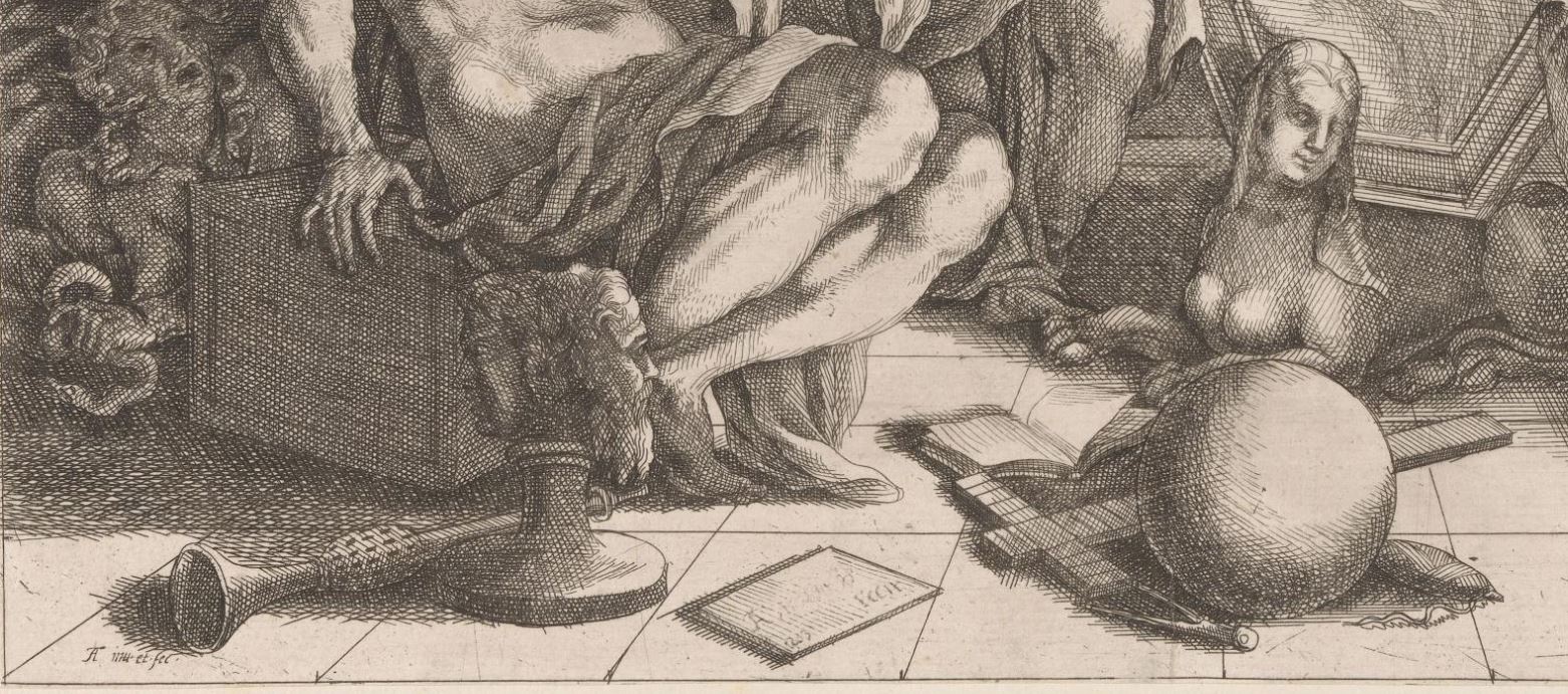 1683 Antonio Domenico Triva Allegorie der Selbsterkenntnis Institut fur Kunstgeschichte der LMU Munchen detail