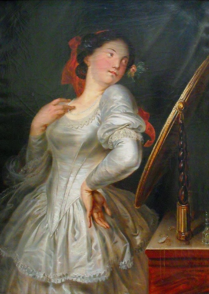 1856 Antoine_Wiertz_Coquette_Dress