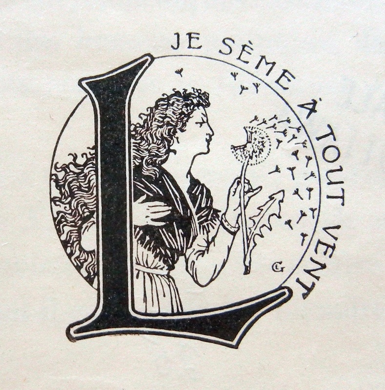 1890 Eugene Grasset Logo Larousse