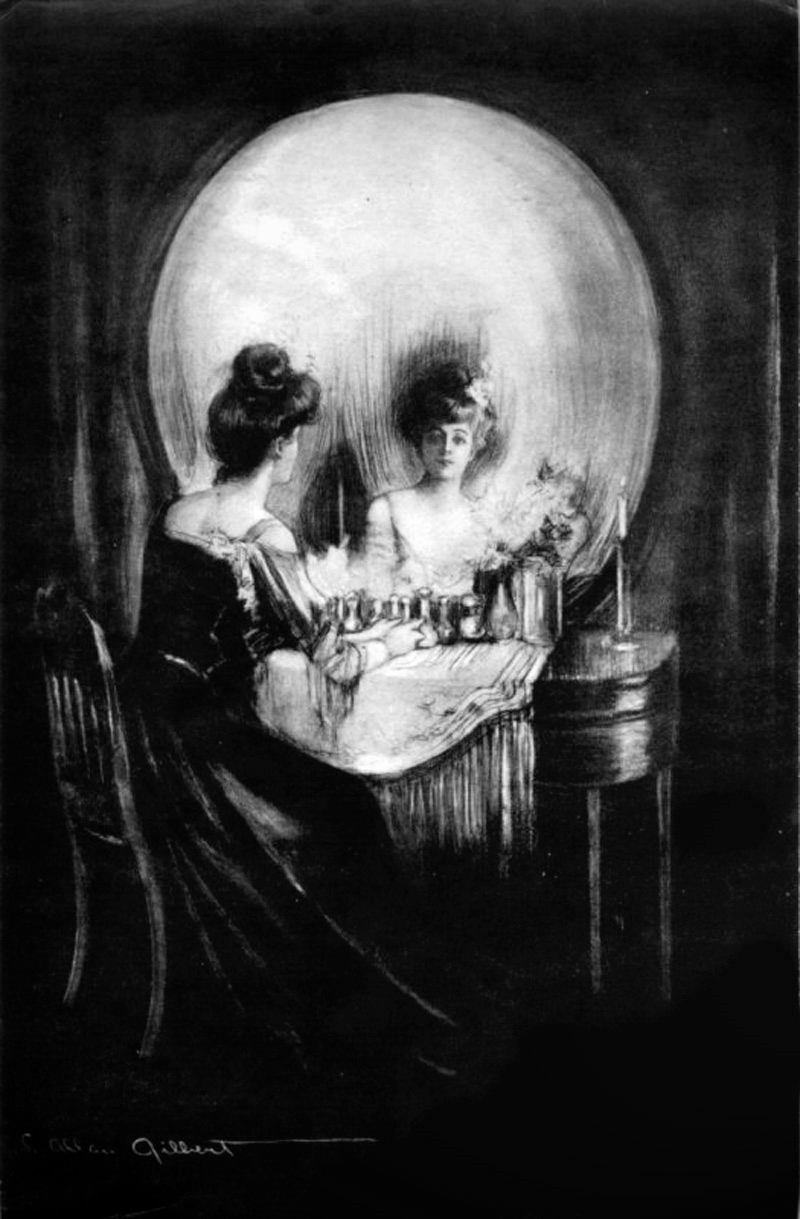 All is Vanity optical illlusion Charles Allan Gilbert 1892