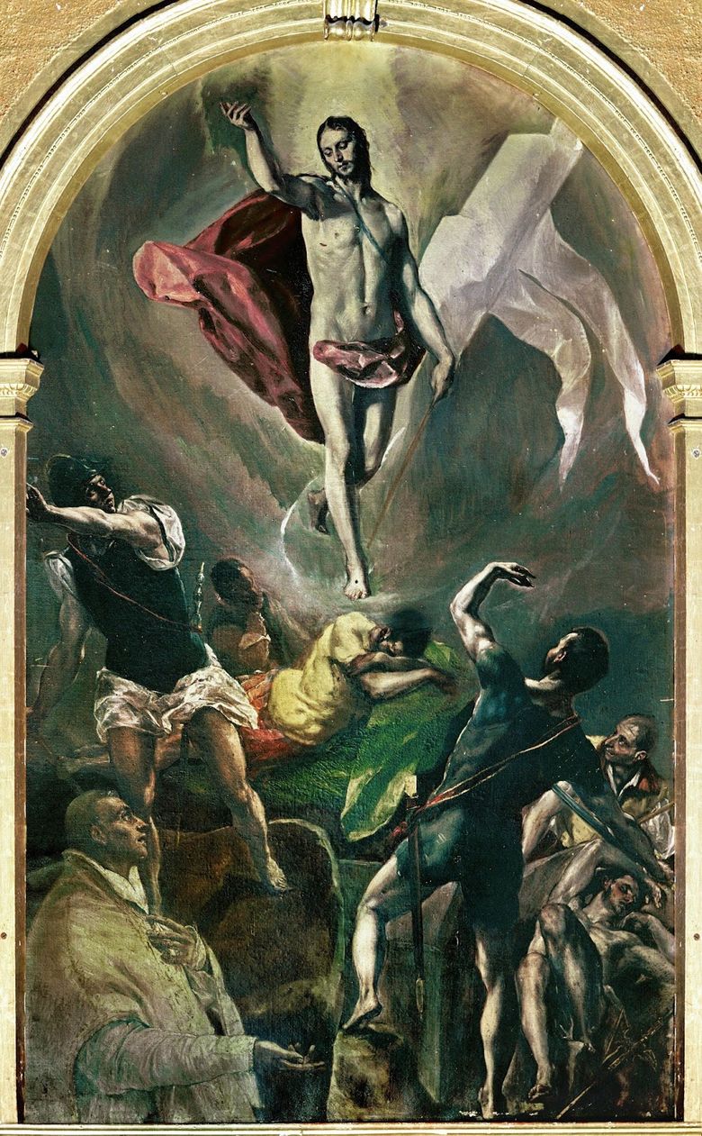 GRECO 1577-79 La Resurrection pour Santo Domingo del Antiguo (Toledo) Centro Botín Santander
