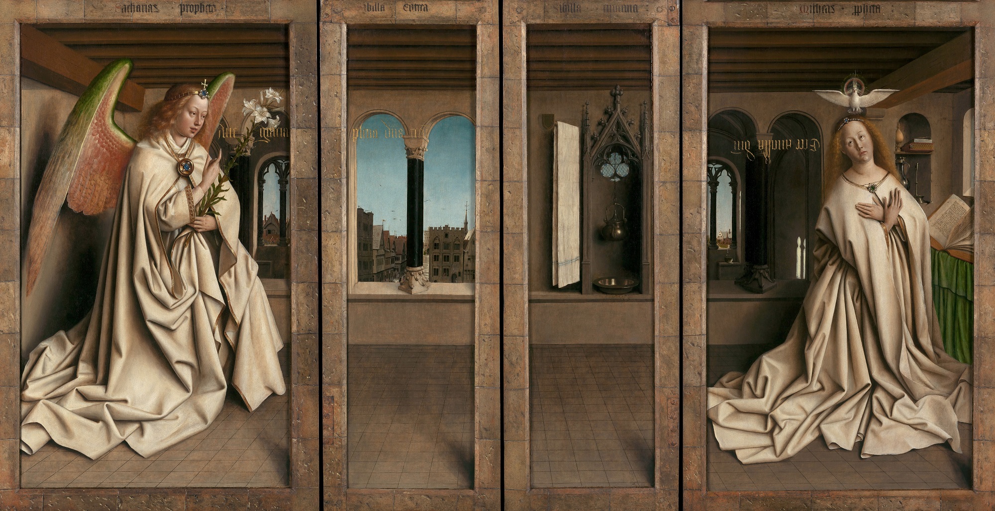 Ghent_Altarpiece_(closed,_after_restoration) annonciation