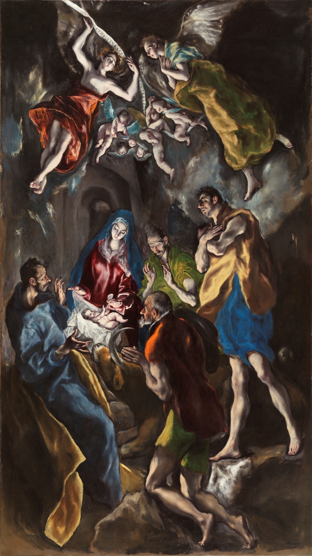 Greco 1612-14 Prado The Adoration of the Shepherds pour Santo Domingo del Antiguo (Toledo)