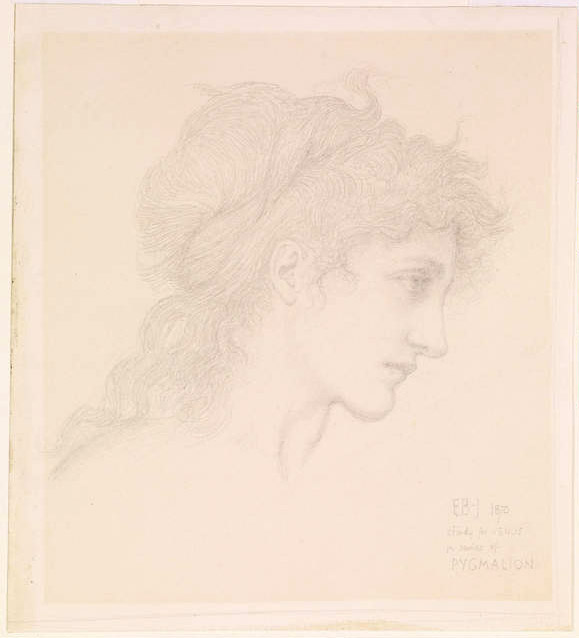 Burne Jones Mary Zambaco etude pour Venus 1870 Birmingham museum
