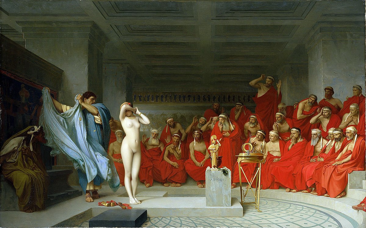 Gerome_Phryne_revealed_before_the_Areopagus_1861-Kunsthalle-Hambourg