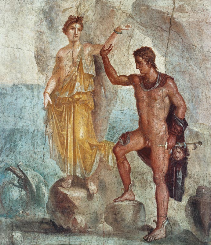 Perseus and Andromeda 0000 fresque Pompei