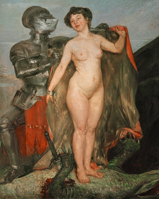 Perseus and Andromeda 1900 Lovis Corinth musée Georg Shäffer munich