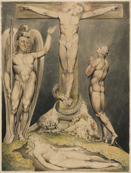 Blake Milton's Paradise Lost 1808 Livre XII ,Michael Foretells the Crucifixion