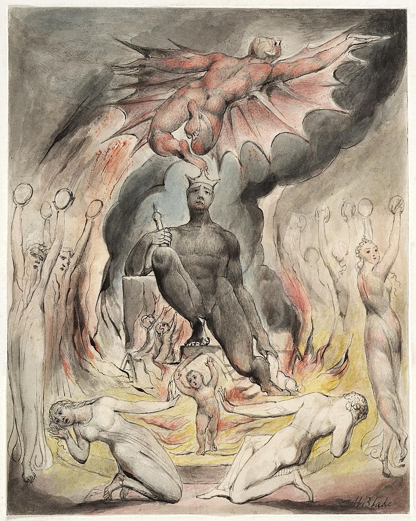 Blake On the Morning of Christ's Nativity The Flight of Moloch 1815 Butts Set Huntington Library