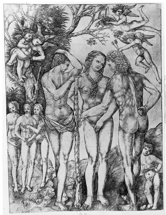 Cristofano Robetta 1500-20 Le choix d'Hercule Florence BNF
