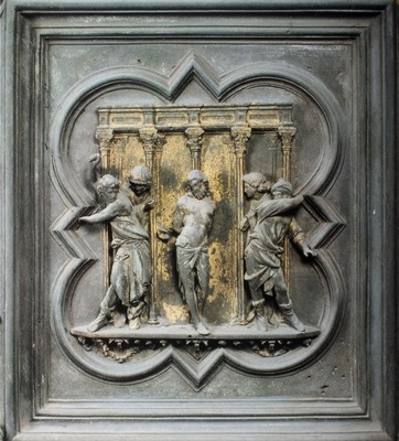 Flagellation 1403-1424 Ghiberti Porte Nord Baptistere Florence