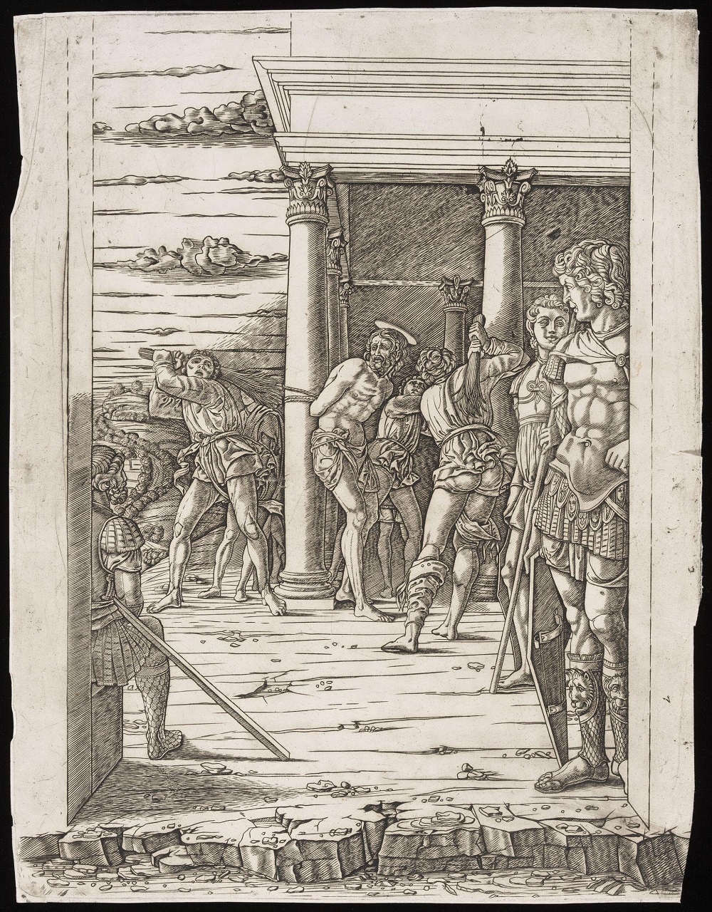 Flagellation 1475 ca sans pavement ecole de Mantegna VandA