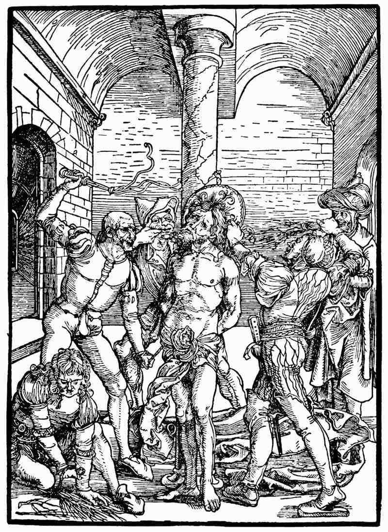 Flagellation 1496 ca Durer Albertina Passion