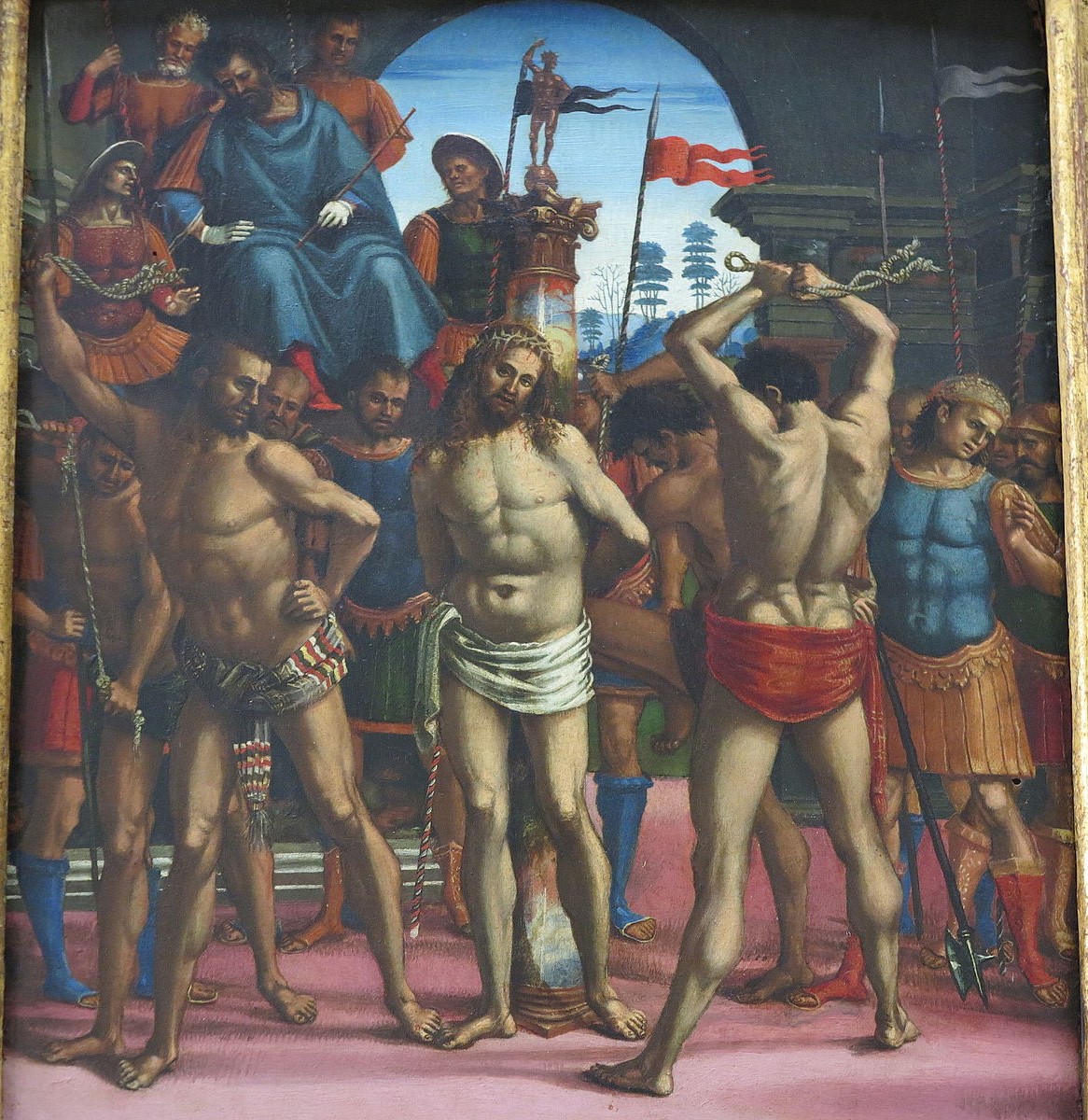 Flagellation 1505 _Luca_Signorelli Galleria Franchetti, Ca' d'Oro, Venice