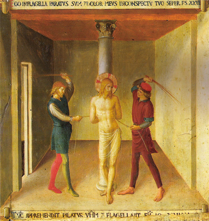 Fra Angelico 1450-53 , Armoire d'Argent -Musee San Marco Florence Flagellation