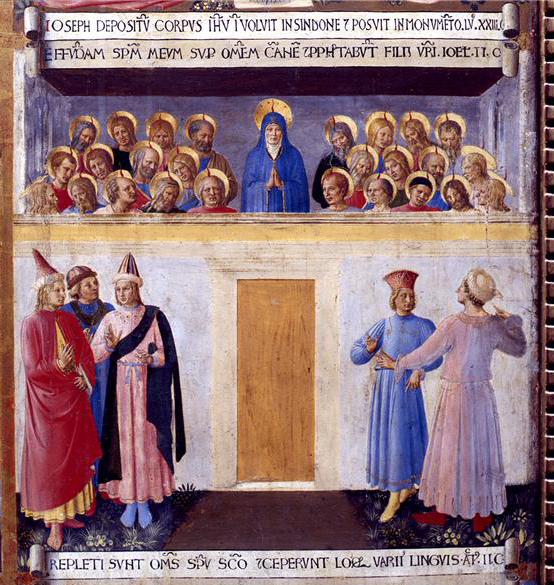 Fra Angelico 1450-53 , Armoire d'Argent -Musee San Marco Florence Pentecote