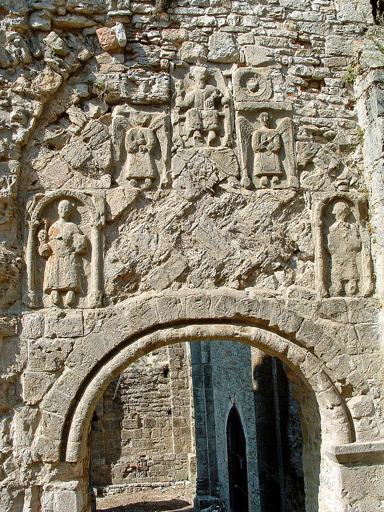 Marcilhac sur cele 11eme s south portal Tympan Pierre Paul