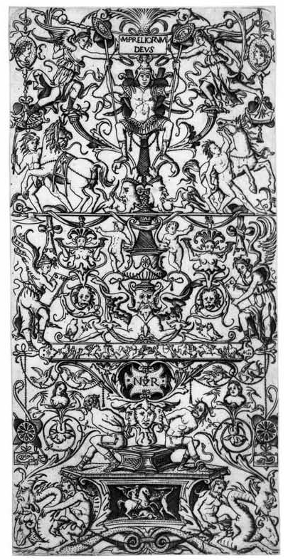 Nicoletto Rosex da Modena Candelabre avec le dieu Mars 1507 ca BNF