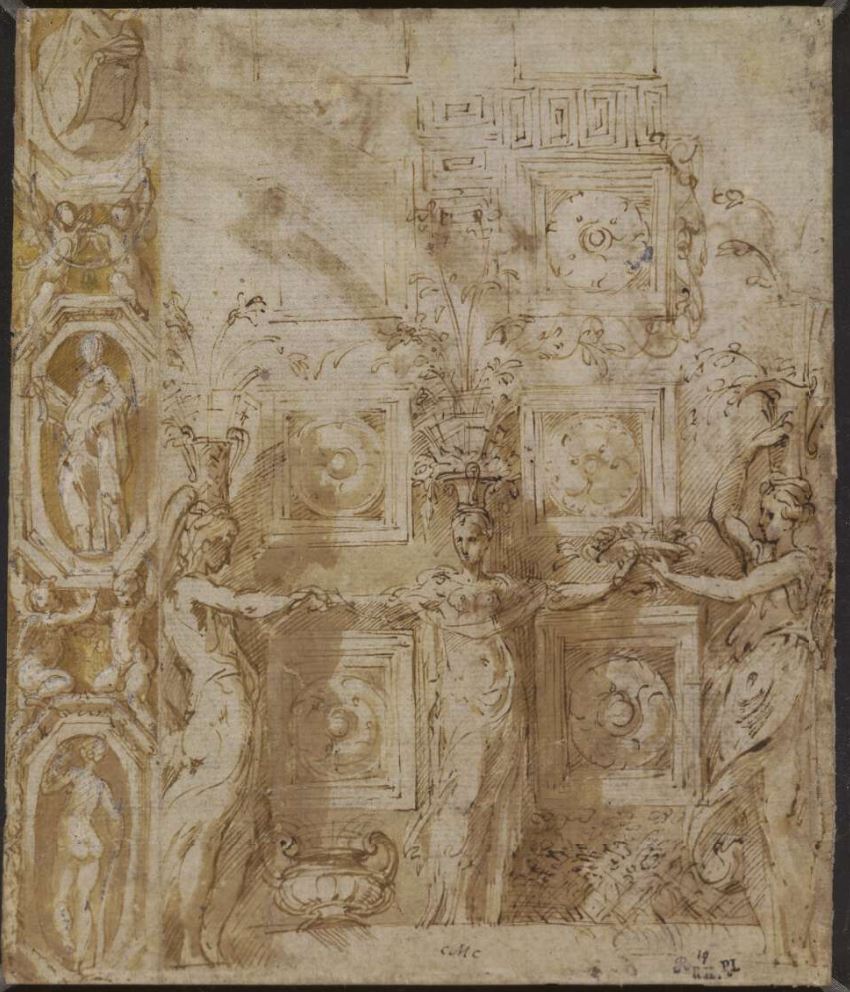 Parmigianino Etude pour la Steccata British Museum