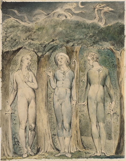 William Blake 1815 Milton's Comus The Brothers Meet the Attendant Spirit in the Wood