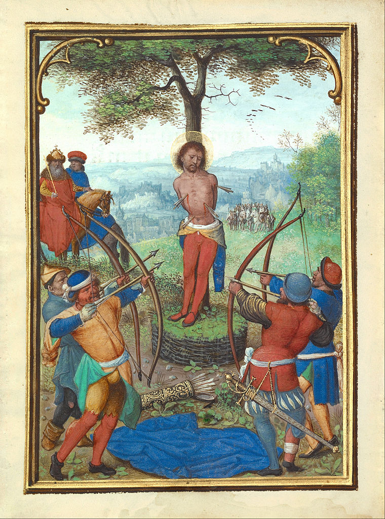 archers 1535–1540 Simon_Bening_(Flemish_-_The_Martyrdom_of_Saint_Sebastian_MET