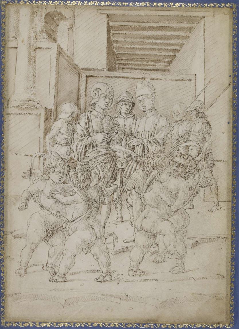 combat 1465-1474 A26 N09 marco zoppo four putti fighting British Museum