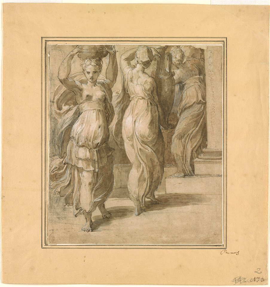 parmigianino-attributed-to-three-women-carrying-vessels-1993-378-imorgan library