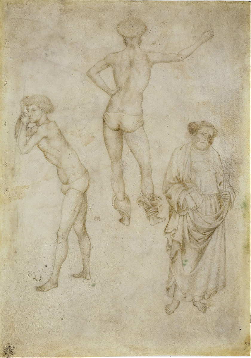 1430 ca Pisanello_-_Nude_Men_and_St_Peter Gemaldegalerie Berlin