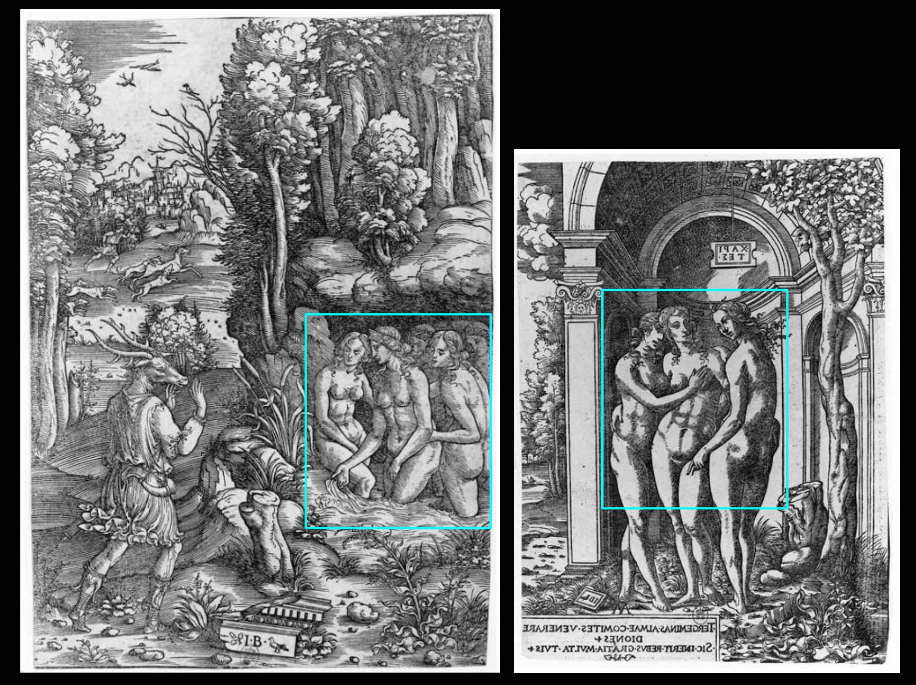 1500-10 Giovanni Battista Palumba A4 Acteon change en cerf schema.